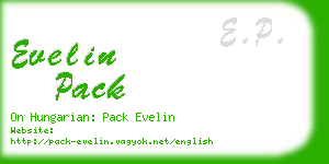 evelin pack business card